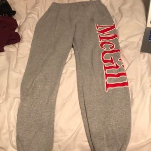 McGill University sweatpants